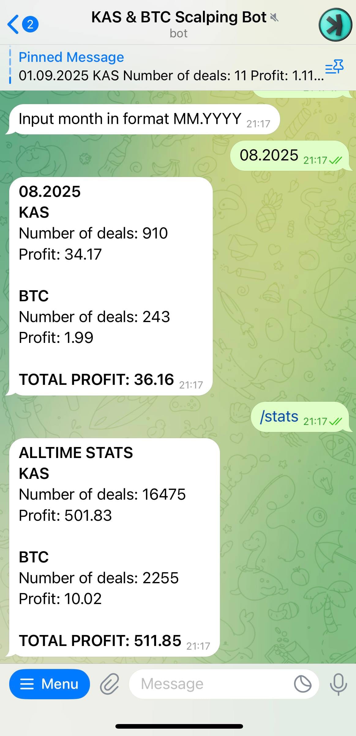 August Results: +3.41% for the Month, +50.1% Total