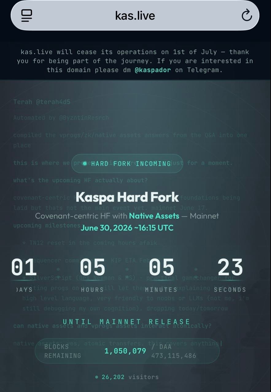 🚀 Kaspa Toccata: What’s Changing and Why It Matters