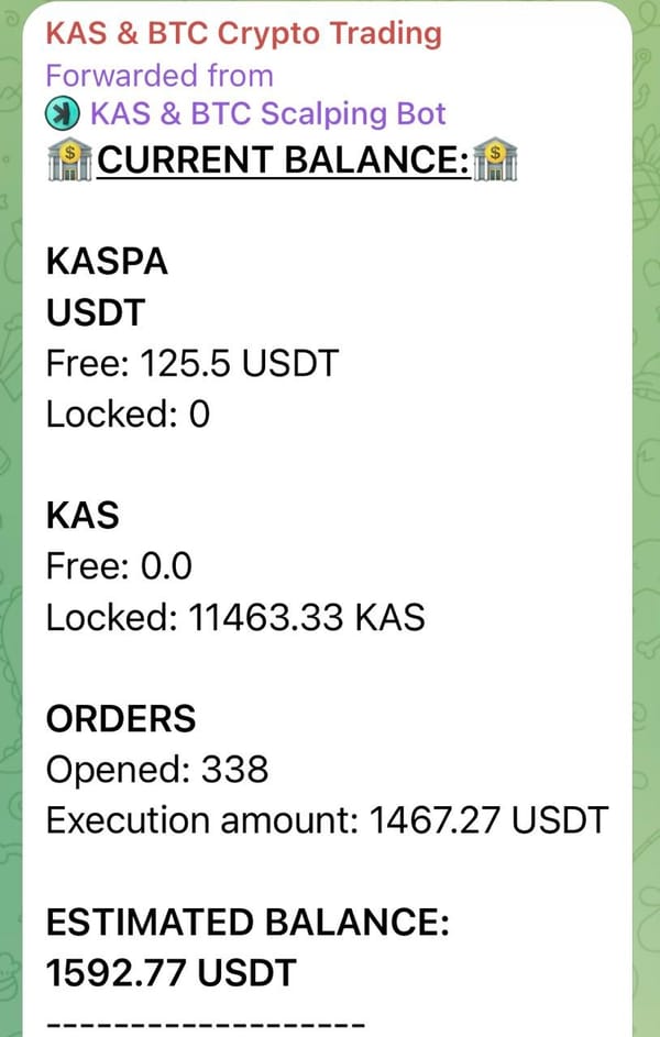 Bot Portfolio Balance Update and the New Demo Portfolio Format