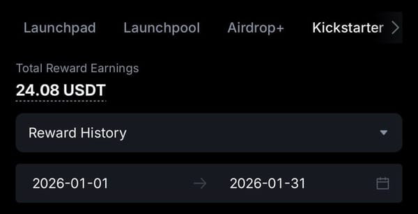 MX Token Results for January–April 2026: +67 USDT, Total 276 USDT